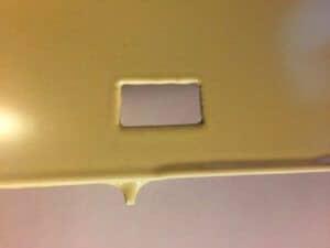 powder coating film sagging